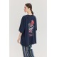T-shirt cheetah blue miragio