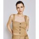 Crop top 2216 beige 