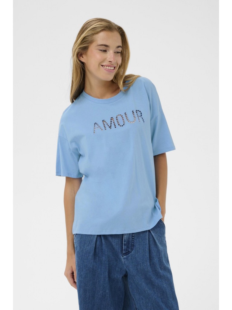 T-shirt 10511178 azure blue
