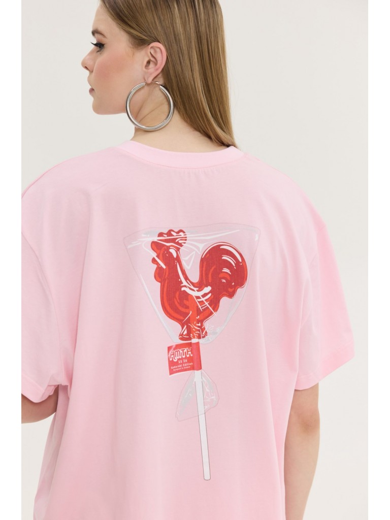 T-shirt cheetah pink lollipop