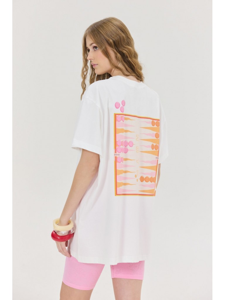 T-shirt&nbsp;cheetah&nbsp;offwhite&nbsp;tavli