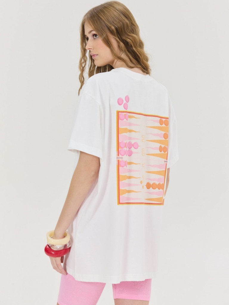 T-shirt&nbsp;cheetah&nbsp;offwhite&nbsp;tavli