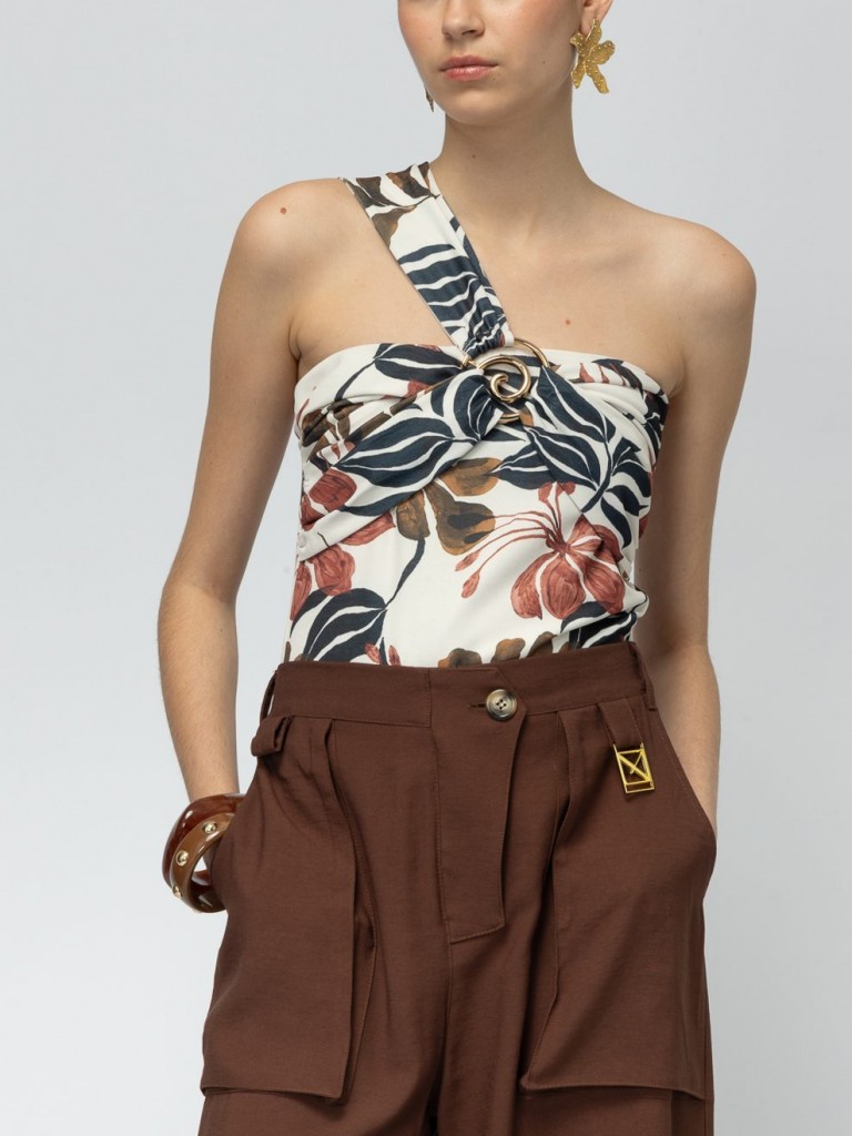 Top aloha floral