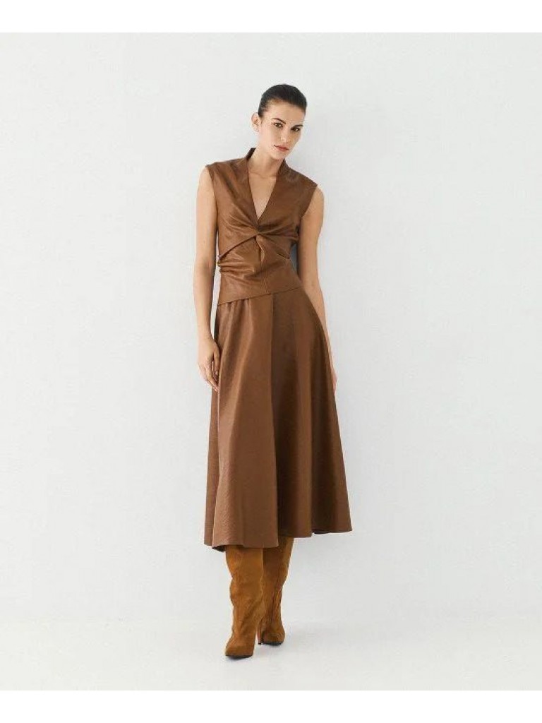 Φούστα 64-6052 camel