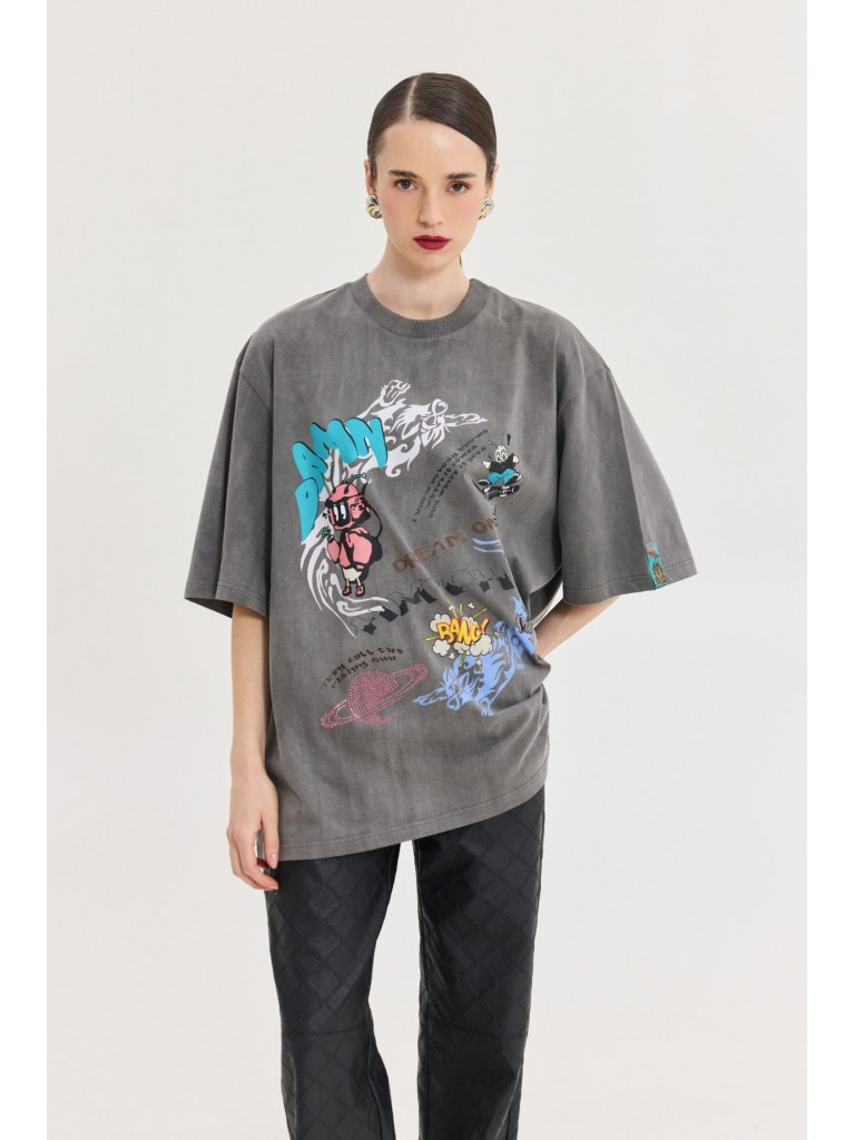 T-shirt cheetah rock on