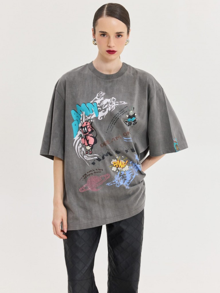 T-shirt&nbsp;cheetah&nbsp;rock&nbsp;on