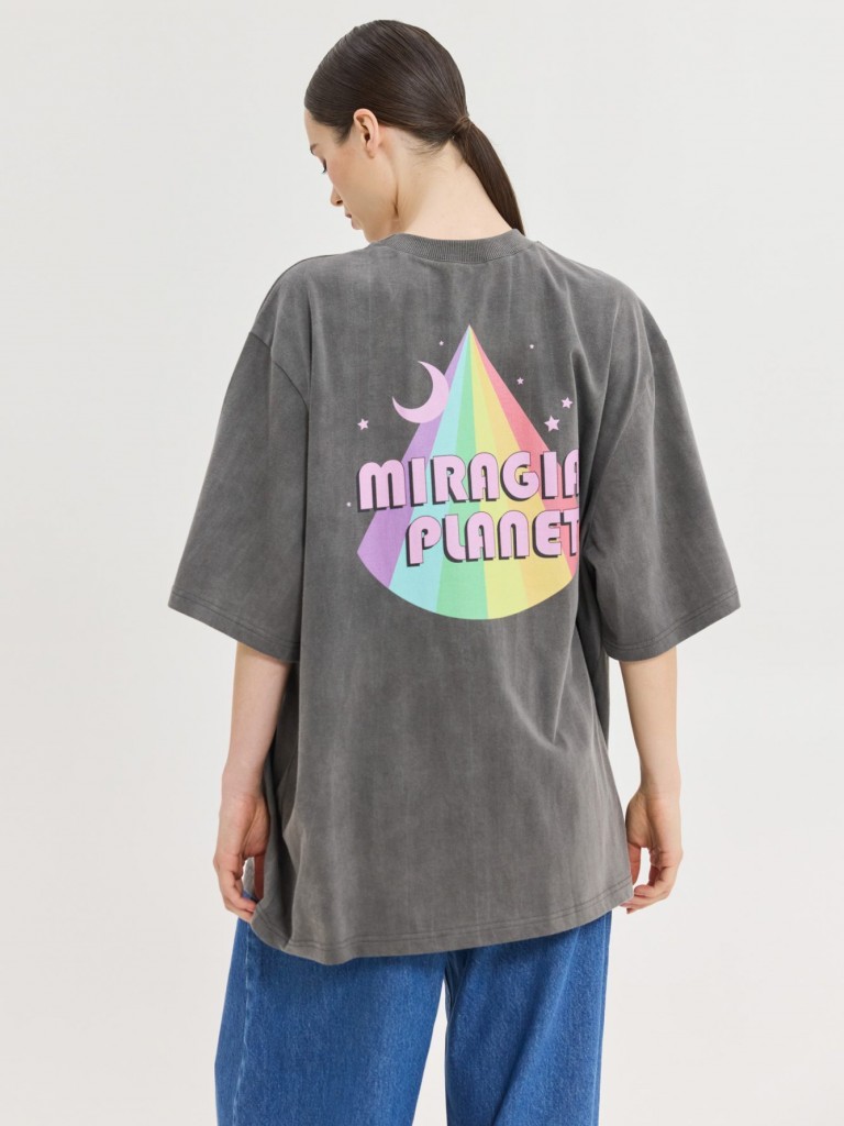 T-shirt&nbsp;darkgrey&nbsp;rainbow&nbsp;floyd