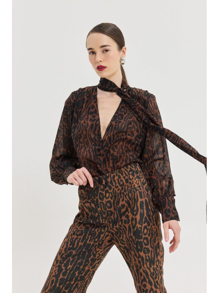 Bodysuit&nbsp;liqueur&nbsp;leopard