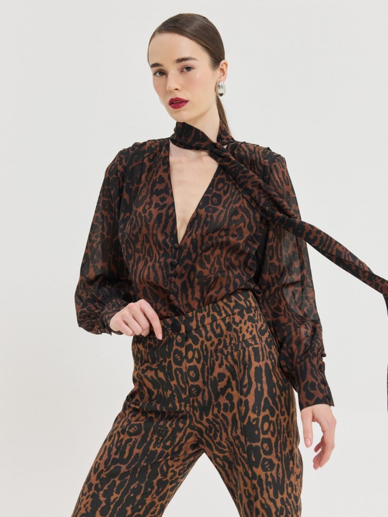 Bodysuit&nbsp;liqueur&nbsp;leopard