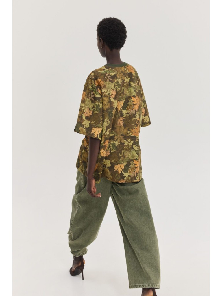 T-shirt cheetah camo illusion