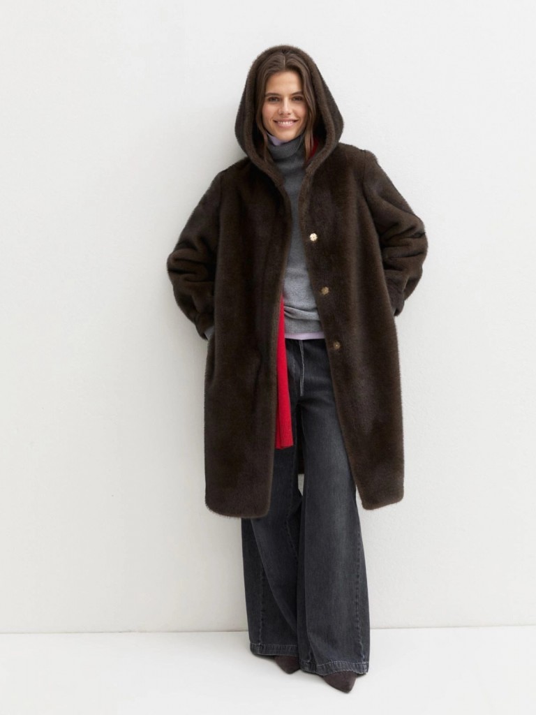 Doubleface&nbsp;coat&nbsp;emmfanello&nbsp;brown